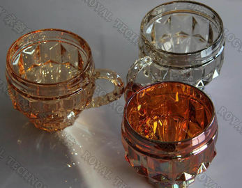 ガラス製品の銅のコーティング、ガラス コップのピンク色のめっき