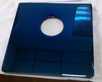 ガラス、金属部分の青い色PVDのめっきサービス