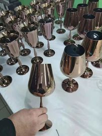 ガラス蝋燭ホールダー、PVDのめっきによるガラス製品の装飾的なコーティングのPVDのコーティング サービス