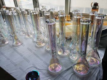 Shishaのガラス虹の装飾的なコーティング、ガラス製品PVDの真空メッキ、ガラスの灰皿の虹色