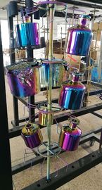 TiOの虹色PVDのコーティング装置、ガラス製品、多アークPVDのめっき機械の錫の金張り