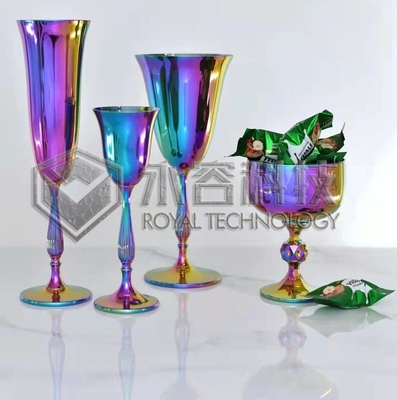 ガラス製品PVDの装飾的なコーティング、PVDの透明な虹のコーティング