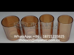 ガラス製品の暗いこはく色色