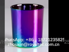 ガラス製品の半分の虹色